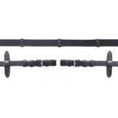 Schockemöhle Riendas con topes Negro/Plata Schockemöhle Riendas con topes Negro/Plata