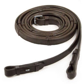 Schockemöhle Riendas Caucho con topes MarronOscuro/Plata Schockemöhle Riendas Caucho con topes MarronOscuro/Plata