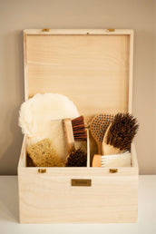 Showtime Caja de Limpieza Luxe met borstels Beige Showtime Caja de Limpieza Luxe met borstels Beige
