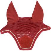 Kentucky Horsewear Bonete para Orejas Wellington Velvet Rojo Kentucky Horsewear Bonete para Orejas Wellington Velvet Rojo