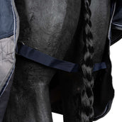 EQUITHÈME Alfombra de Exterior Tyrex 600 D Polar Fleece Azul Marino/Gris EQUITHÈME Alfombra de Exterior Tyrex 600 D Polar Fleece Azul Marino/Gris