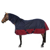 EQUITHÈME Alfombra de Exterior Tyrex 1200D 0g con cuello Navy/Bordeaux EQUITHÈME Alfombra de Exterior Tyrex 1200D 0g con cuello Navy/Bordeaux