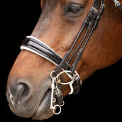Imperial Riding Brida Doble IRHOlympia Negro/Blanco Imperial Riding Brida Doble IRHOlympia Negro/Blanco