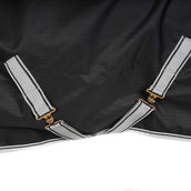 Bucas Anniversary Turnout Light Stay-Dry Black/Silver Bucas Anniversary Turnout Light Stay-Dry Black/Silver