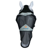 Shires Máscara para Moscas Malla Fina con Abertura para Oreja y Solapa para Nariz Negro Shires Máscara para Moscas Malla Fina con Abertura para Oreja y Solapa para Nariz Negro