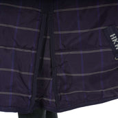 HKM Manta de cuadra de invierno 200g Algodón 1200D Azul oscuro HKM Manta de cuadra de invierno 200g Algodón 1200D Azul oscuro