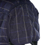 HKM Manta de cuadra de invierno 200g Algodón 1200D Azul oscuro HKM Manta de cuadra de invierno 200g Algodón 1200D Azul oscuro