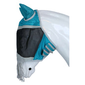 Shires Máscara Antimoscas Con flecos en la nariz Teal Shires Máscara Antimoscas Con flecos en la nariz Teal