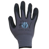 Riding World Guantes de Equitación Groom Negro Gris Riding World Guantes de Equitación Groom Negro Gris