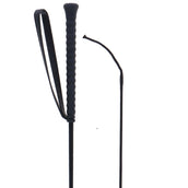 Fleck Fusta de Montar con Mango de Goma Negro Fleck Fusta de Montar con Mango de Goma Negro