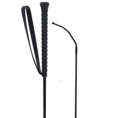 Fleck Fusta de Montar con Mango de Goma Negro Fleck Fusta de Montar con Mango de Goma Negro