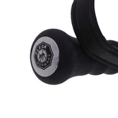 Fleck Fusta de Montar con Mango de Goma Negro Fleck Fusta de Montar con Mango de Goma Negro