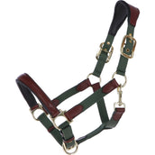 HKM Cabezada Luna Cuero/Nylon Verde/Marron HKM Cabezada Luna Cuero/Nylon Verde/Marron