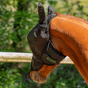 Agradi Horse Máscara para Moscas Fine Mesh con Orejas y Nariz Negro Agradi Horse Máscara para Moscas Fine Mesh con Orejas y Nariz Negro