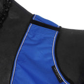 EQUITHÈME Manta de ejercicio Tyrex 1200D Fleece Azul/Negro EQUITHÈME Manta de ejercicio Tyrex 1200D Fleece Azul/Negro