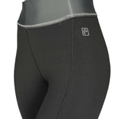 EQUITHÈME Legging de Equitación Tea Pull-On Rodilleras de Silicona Negro/Kaki EQUITHÈME Legging de Equitación Tea Pull-On Rodilleras de Silicona Negro/Kaki