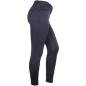 EQUITHÈME Pantalón de Equitación Safir Rodilleras de Silicona Azul marino/Negro EQUITHÈME Pantalón de Equitación Safir Rodilleras de Silicona Azul marino/Negro