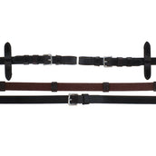 Schockemöhle Riendas Caucho/Piel con Hebillas MarronOscuro/Plata Schockemöhle Riendas Caucho/Piel con Hebillas MarronOscuro/Plata