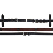 Schockemöhle Riendas Caucho/Piel con Hebillas MarronOscuro/Plata Schockemöhle Riendas Caucho/Piel con Hebillas MarronOscuro/Plata