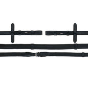 HB Riendas Soft Leather con topes Negro HB Riendas Soft Leather con topes Negro