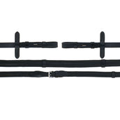 HB Riendas Soft Leather con topes Negro HB Riendas Soft Leather con topes Negro