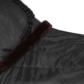 EQUITHÈME Manta de Establo Teddy Negro/Marrón EQUITHÈME Manta de Establo Teddy Negro/Marrón