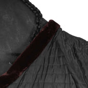 EQUITHÈME Manta de Establo Teddy Negro/Marrón EQUITHÈME Manta de Establo Teddy Negro/Marrón