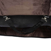 EQUITHÈME Manta de Establo Teddy Negro/Marrón EQUITHÈME Manta de Establo Teddy Negro/Marrón