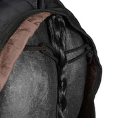 EQUITHÈME Manta de Establo Teddy Negro/Marrón EQUITHÈME Manta de Establo Teddy Negro/Marrón