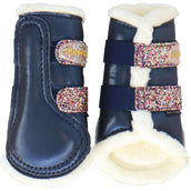 HB Protectores de piernas Gold Rush Glitter Little Sizes Navy HB Protectores de piernas Gold Rush Glitter Little Sizes Navy