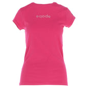 EQODE by Equiline T-Shirt Donna Rojo Rosa EQODE by Equiline T-Shirt Donna Rojo Rosa