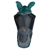 Shires Máscara para Moscas Deluxe con Orejas y Nariz Verde Shires Máscara para Moscas Deluxe con Orejas y Nariz Verde