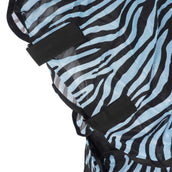 HKM Manta Antimoscas Zebra con cuello Aqua/Negro HKM Manta Antimoscas Zebra con cuello Aqua/Negro