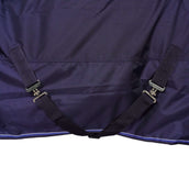 EQUITHÈME Alfombra de Exterior Pro Series Tyrex 1680D 220g con cuello Navy EQUITHÈME Alfombra de Exterior Pro Series Tyrex 1680D 220g con cuello Navy