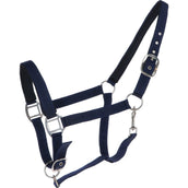 HKM Cabezada Charming For Spanish: Forro Suave Azul oscuro HKM Cabezada Charming For Spanish: Forro Suave Azul oscuro