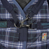 Rhino Plus Turnout Heavy Varilayer 450g Navy Check/Indigo Rhino Plus Turnout Heavy Varilayer 450g Navy Check/Indigo