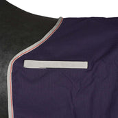 WeatherBeeta Manta de ejercicio Essential Fleece Lined Quarter Marino/Plata/Rojo WeatherBeeta Manta de ejercicio Essential Fleece Lined Quarter Marino/Plata/Rojo