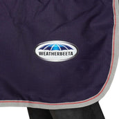 WeatherBeeta Manta de ejercicio Essential Fleece Lined Quarter Marino/Plata/Rojo WeatherBeeta Manta de ejercicio Essential Fleece Lined Quarter Marino/Plata/Rojo