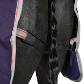 WeatherBeeta Manta de ejercicio Essential Fleece Lined Quarter Marino/Plata/Rojo WeatherBeeta Manta de ejercicio Essential Fleece Lined Quarter Marino/Plata/Rojo