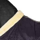 HORKA Manta de Establo Luxe con Cuello Azul HORKA Manta de Establo Luxe con Cuello Azul
