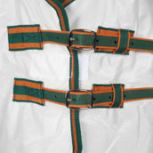 WeatherBeeta Manta Antimoscas ComFiTec Tyro Mesh Combo Neck White/Green/Burnt Orange WeatherBeeta Manta Antimoscas ComFiTec Tyro Mesh Combo Neck White/Green/Burnt Orange