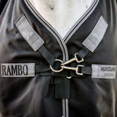 Rambo Turnout 1680D 50g Negro/Thunderstorm Grey/Plateado Rambo Turnout 1680D 50g Negro/Thunderstorm Grey/Plateado