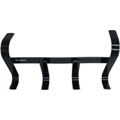 Agradi Horse Colgador de Bridas con 4 Ganchos Negro Agradi Horse Colgador de Bridas con 4 Ganchos Negro