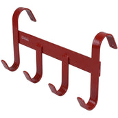 Agradi Horse Colgador de Bridas con 4 Ganchos Rojo Agradi Horse Colgador de Bridas con 4 Ganchos Rojo