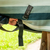 Velder Horsewear Premium Stripe Cooler Rug Striped Night Forest Velder Horsewear Premium Stripe Cooler Rug Striped Night Forest