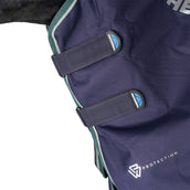 WeatherBeeta ComFiTec Plus Dynamic Turnout Detach-A-Neck 0g Navy/Forest Green WeatherBeeta ComFiTec Plus Dynamic Turnout Detach-A-Neck 0g Navy/Forest Green