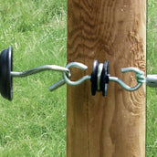 Agradi Power Aislador de Mango de Puerta Galvanizado con 2 Ganchos 10 Unidades Agradi Power Aislador de Mango de Puerta Galvanizado con 2 Ganchos 10 Unidades