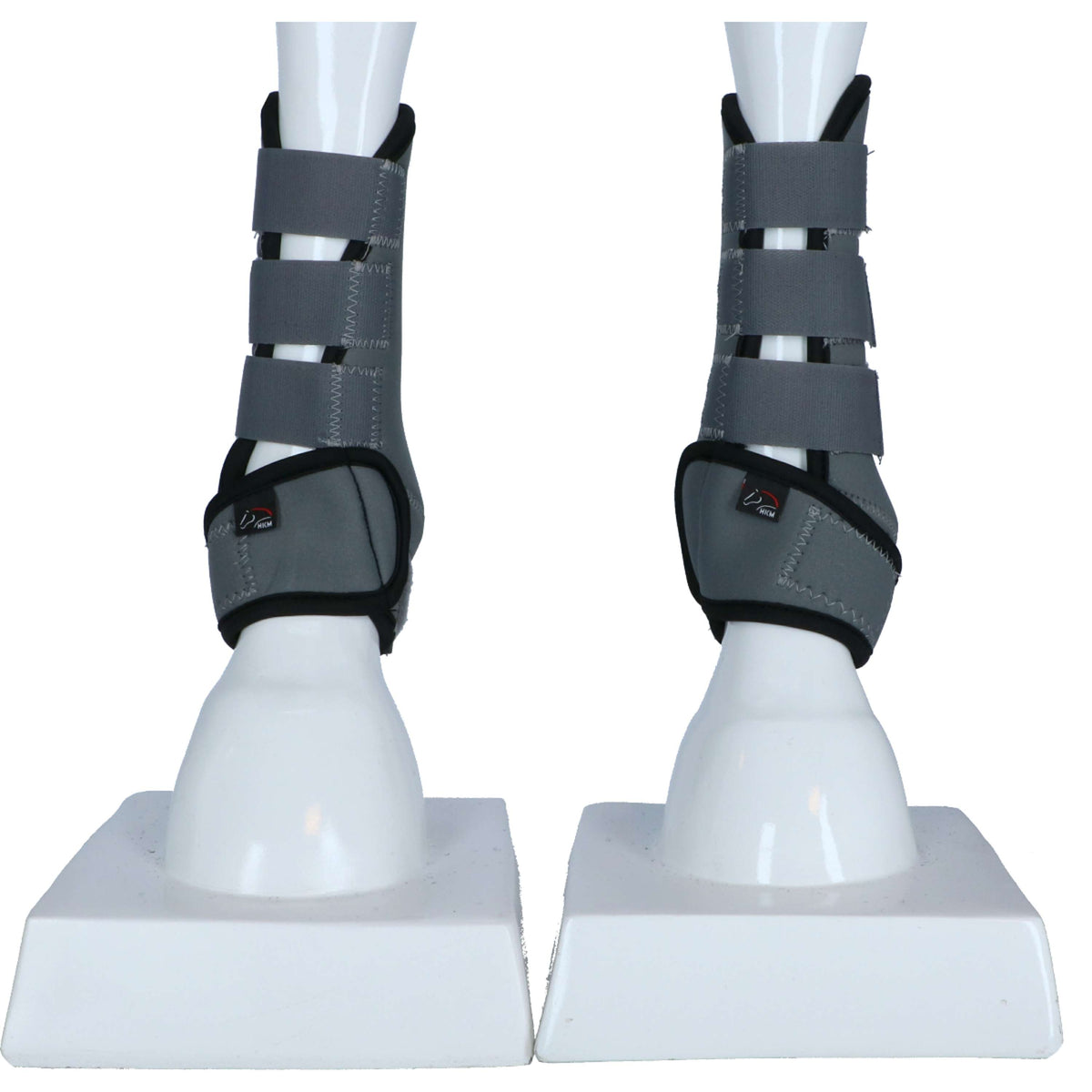 HKM Protectores de piernas Colour Neopreno Gris/Negro HKM Protectores de piernas Colour Neopreno Gris/Negro