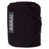 ANKY Vendajes Basic Fleece Set de 4 Negro ANKY Vendajes Basic Fleece Set de 4 Negro