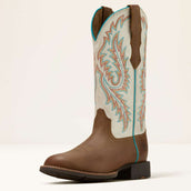Ariat Botas Western Round Up W Toe Mujer Sandstorm/Distressed Ivory Ariat Botas Western Round Up W Toe Mujer Sandstorm/Distressed Ivory